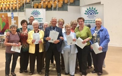 Our members holding copies of a recent manifesto